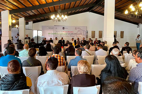 Se realiza en Uruapan el segundo Foro del Nuevo Modelo de Justicia Laboral